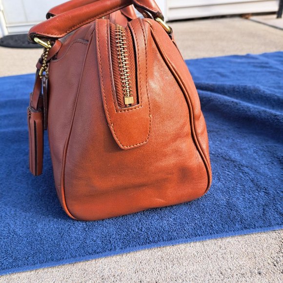 Coach Legacy Haley Carryall in burnished amber & brass hardware - Picture 7 of 11